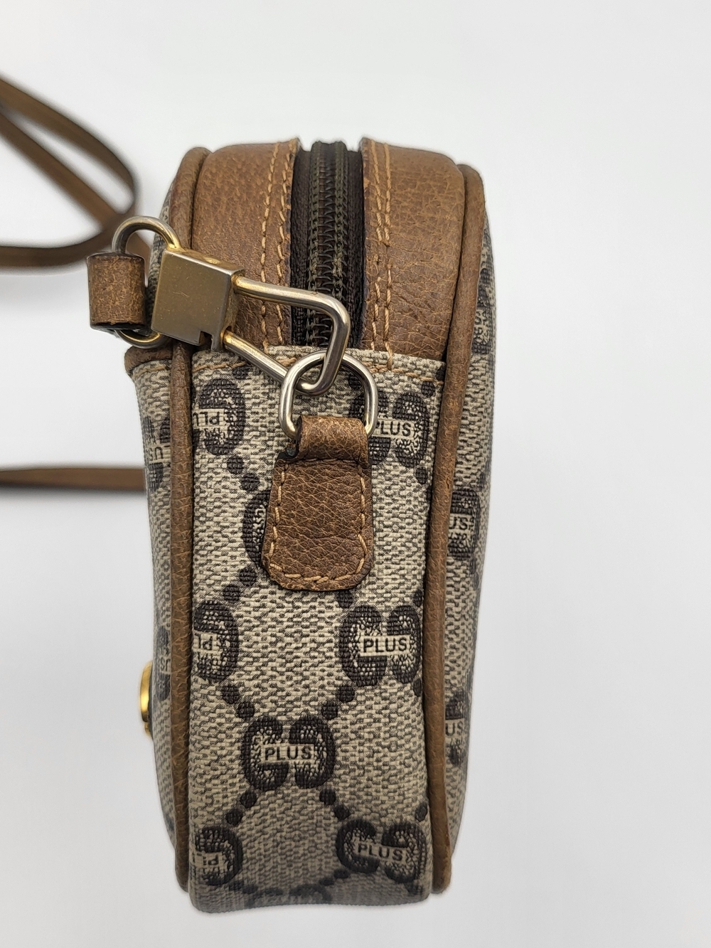 GUCCI GG PLUS CANVAS BEIGE SHOULDER CROSSBODY BAG..Vintage Authentic.. - Picture 6 of 16